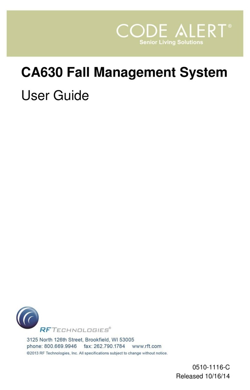 RF Technology Code Alert CA630 user guide
