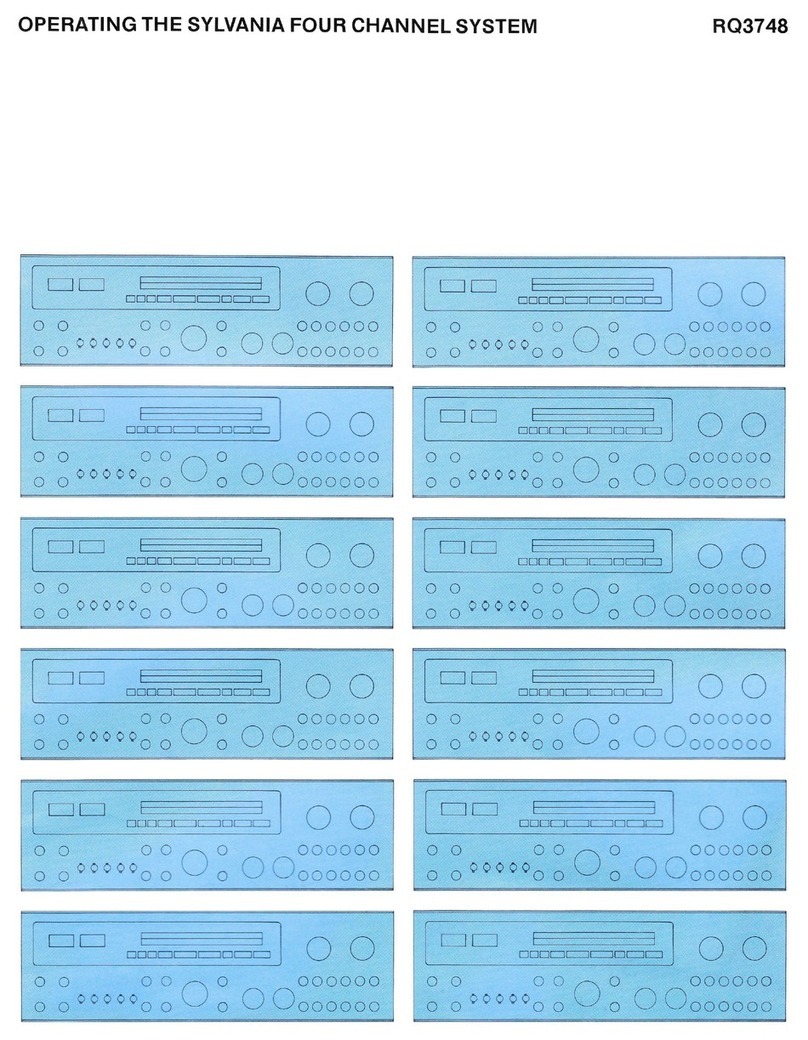 Sylvania RQ3748 manual