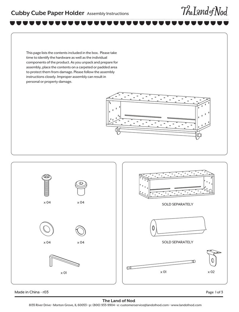 The Land of Nod Cubby Cube Paper Holder User manual The Land of Nod Cubby Cube Paper Holder User manual