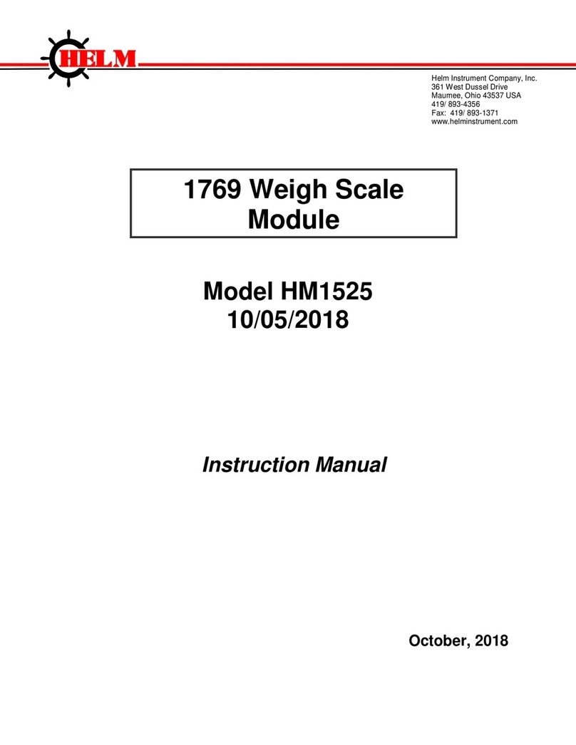 Helm HM1525 instruction manual