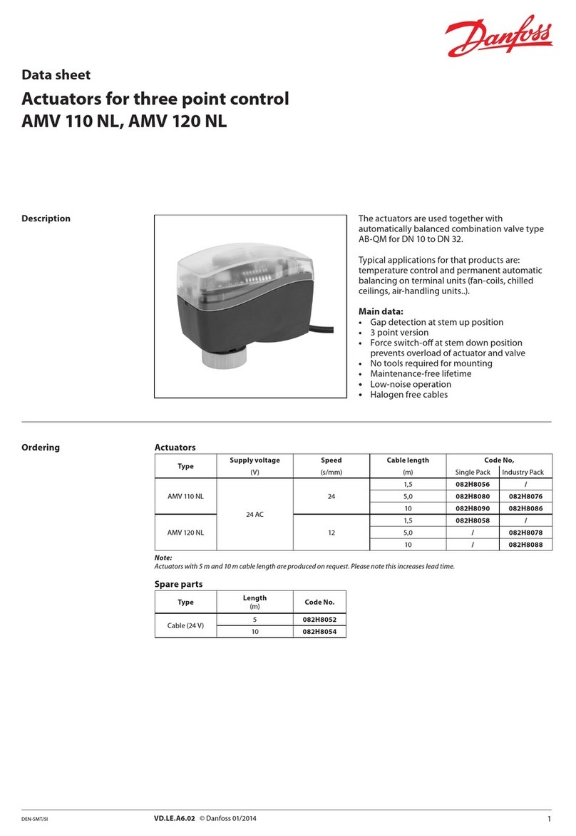 Danfoss AMV 110 NL AQT datasheet