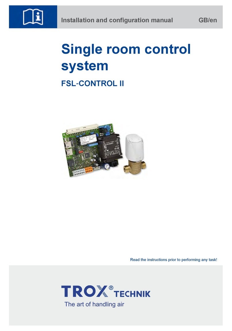 Trox Technik FSL-CONTROL II Installation and configuration manual Trox Technik FSL-CONTROL II Installation and configuration manual