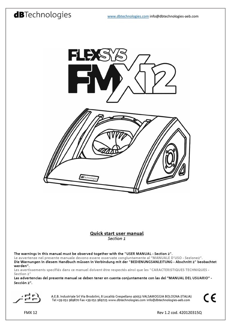 dB Technologies FlexSys FMX12 Manual