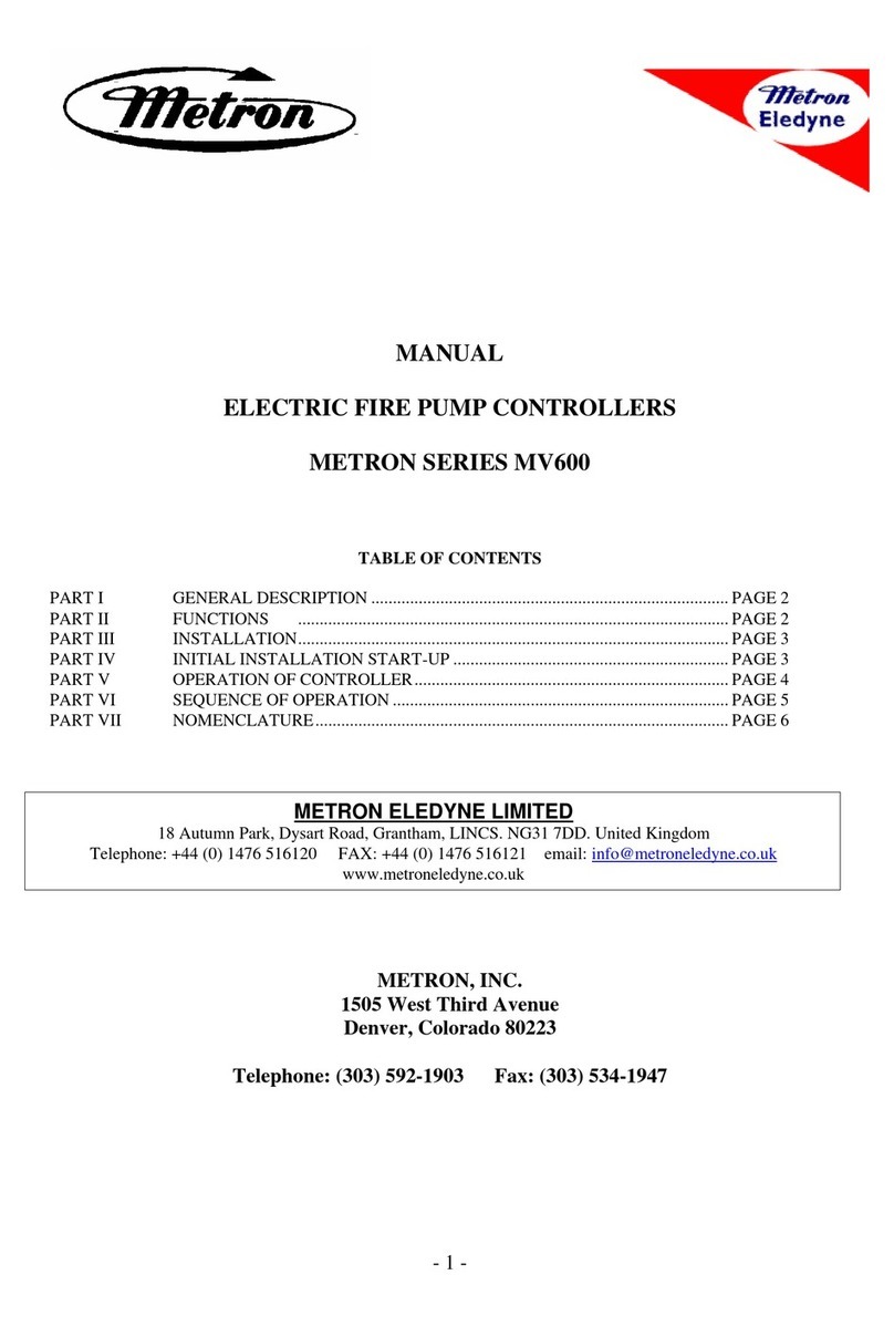 METRON MV600 Series manual