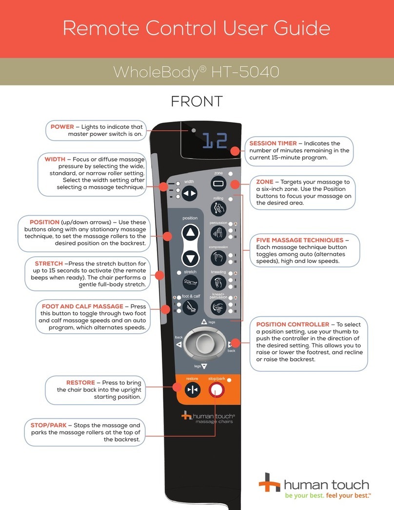 Human Touch WholeBody HT-5040 User manual