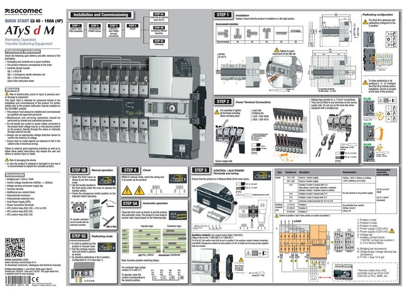 socomec ATyS d M User manual