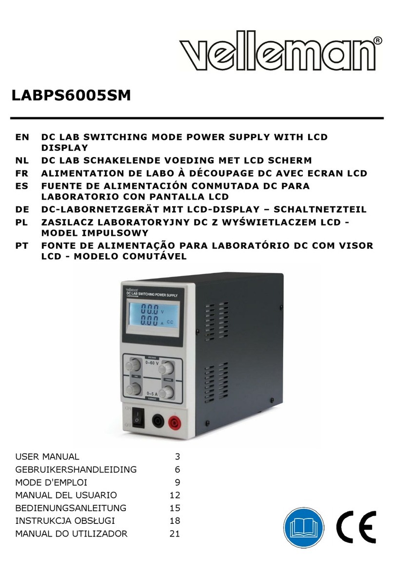 Velleman LABPS6005SM user manual