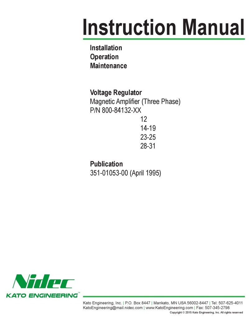 Nidec 800-84132 Series instruction manual