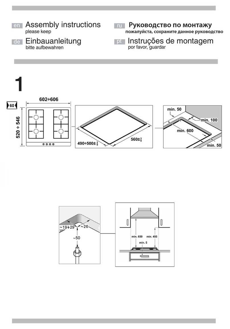 V-ZUG HSE-K6F4030 Assembly instructions V-ZUG HSE-K6F4030 Assembly instructions