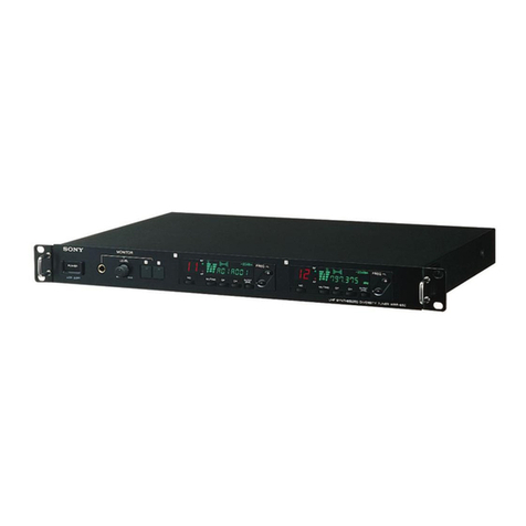 Sony WRR-850A operating instructions
