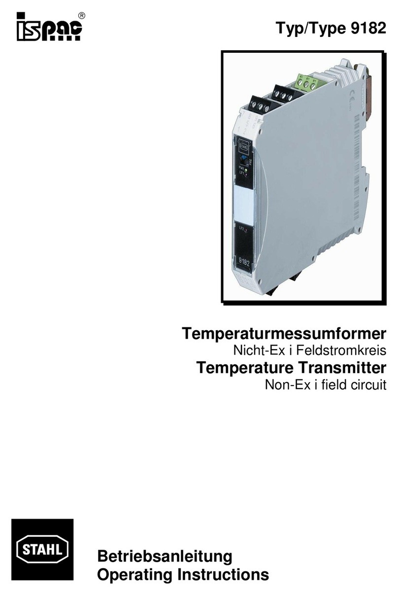 Stahl ISpac 9182 Series operating instructions