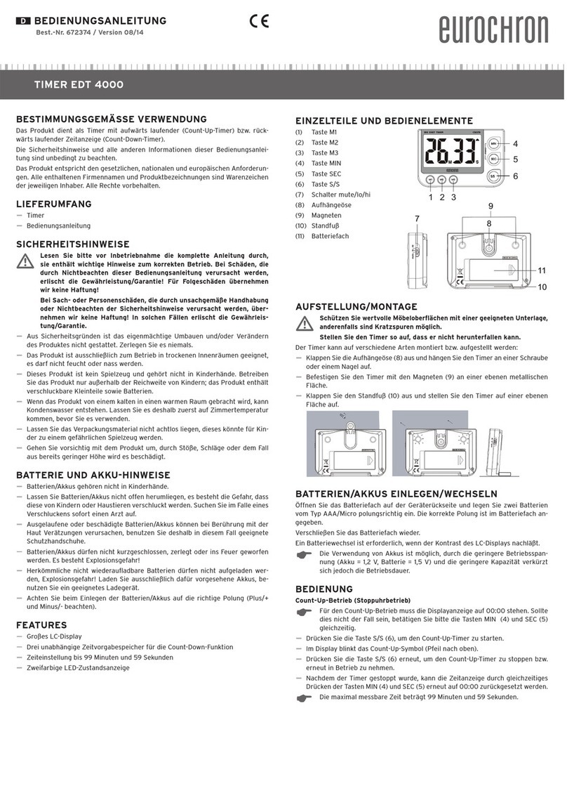 Eurochron EDT 4000 operating instructions Eurochron EDT 4000 operating instructions