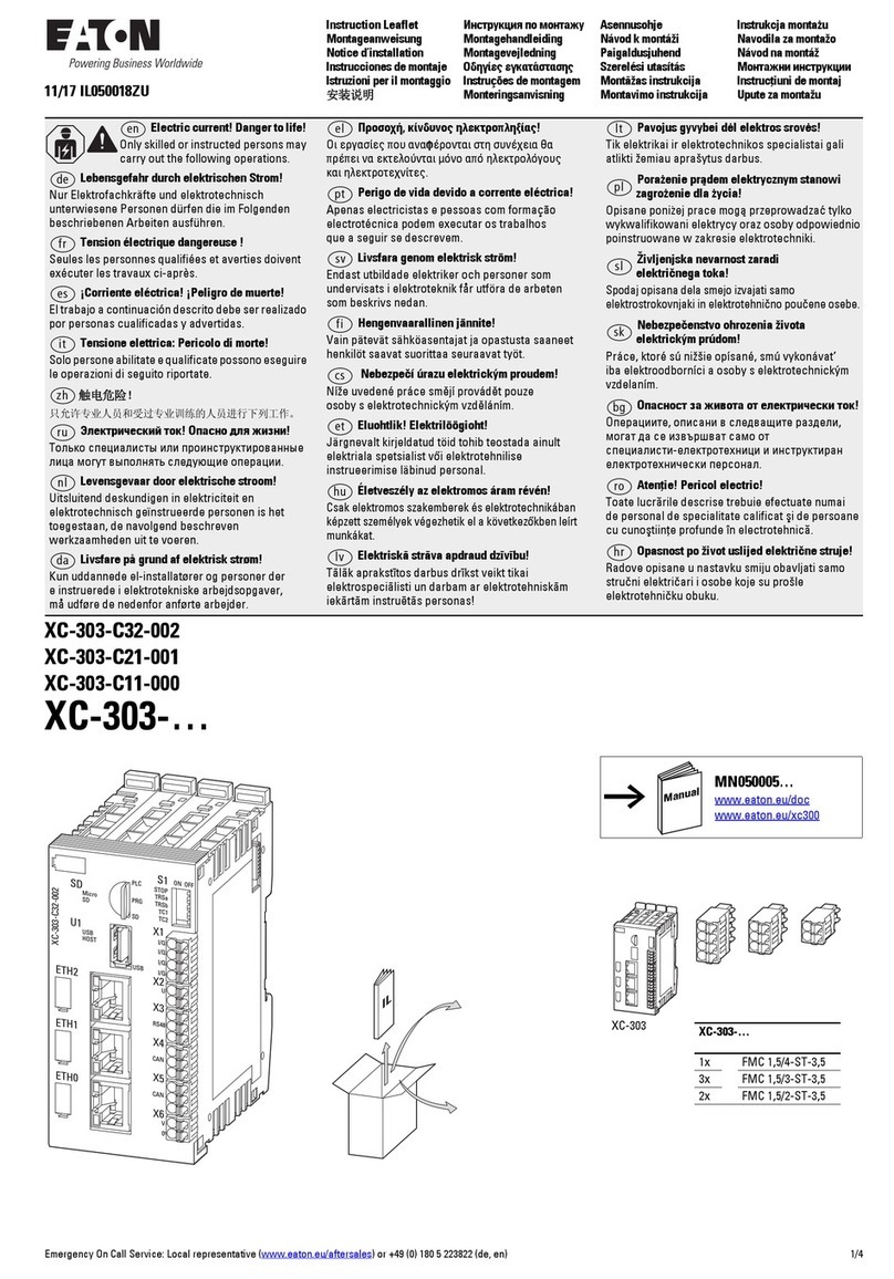 Eaton XC-303 Series Manual Eaton XC-303 Series Manual