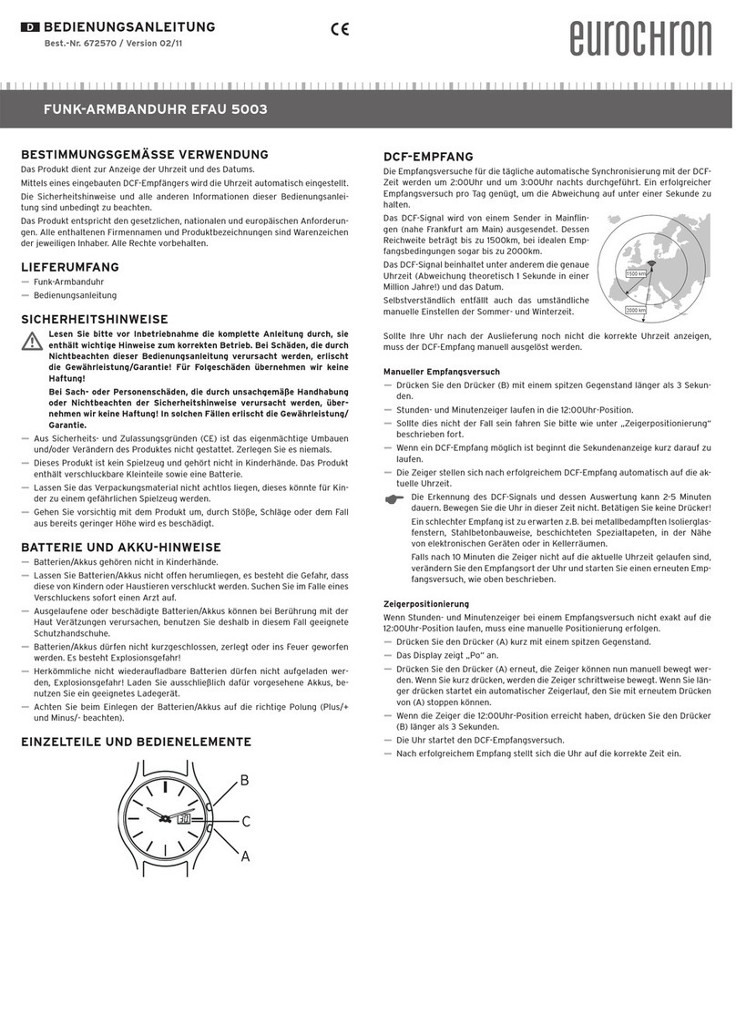 Eurochron EFAU 5003 operating instructions