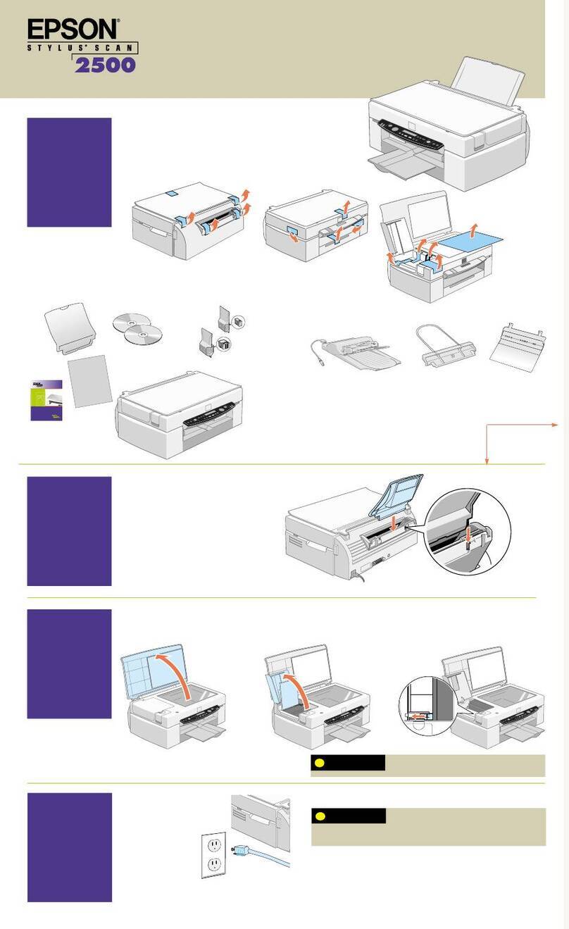 Epson Stylus Scan 2500 Instruction Manual