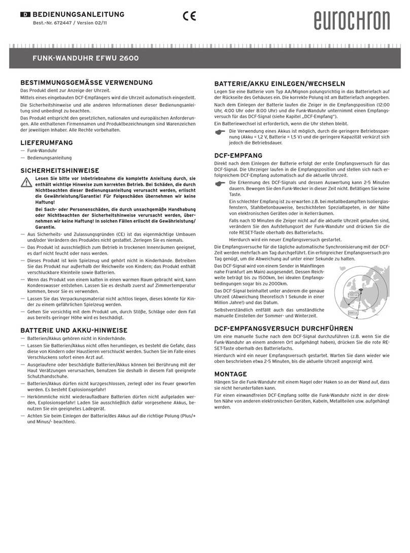 Eurochron EFWU 2600 User manual