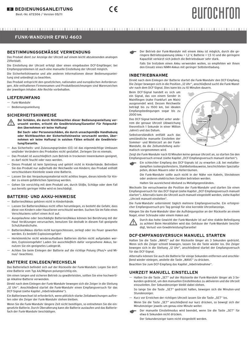 Eurochron EFWU 4603 operating manual
