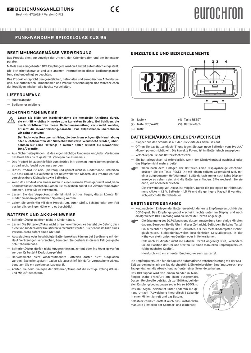 Eurochron EUS 95 operating instructions