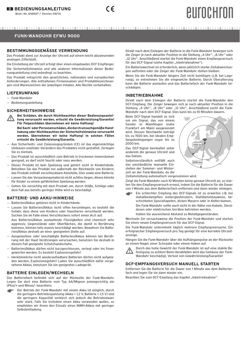 Eurochron EFWU 9000 operating instructions