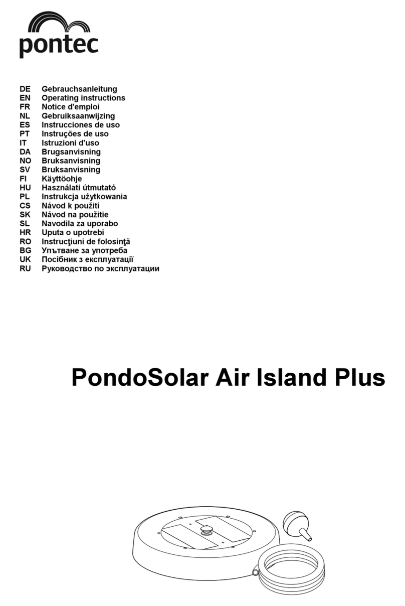 Pontec PondoSolar Air Island Plus operating instructions