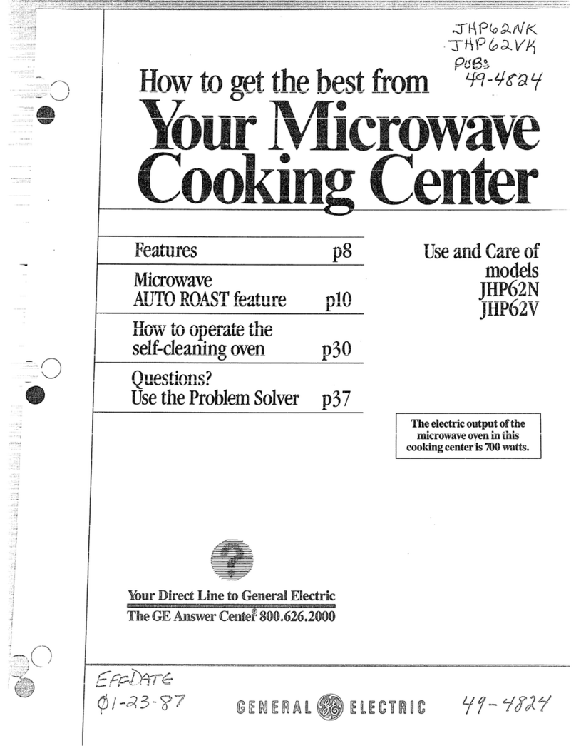 GE JHP62V User manual