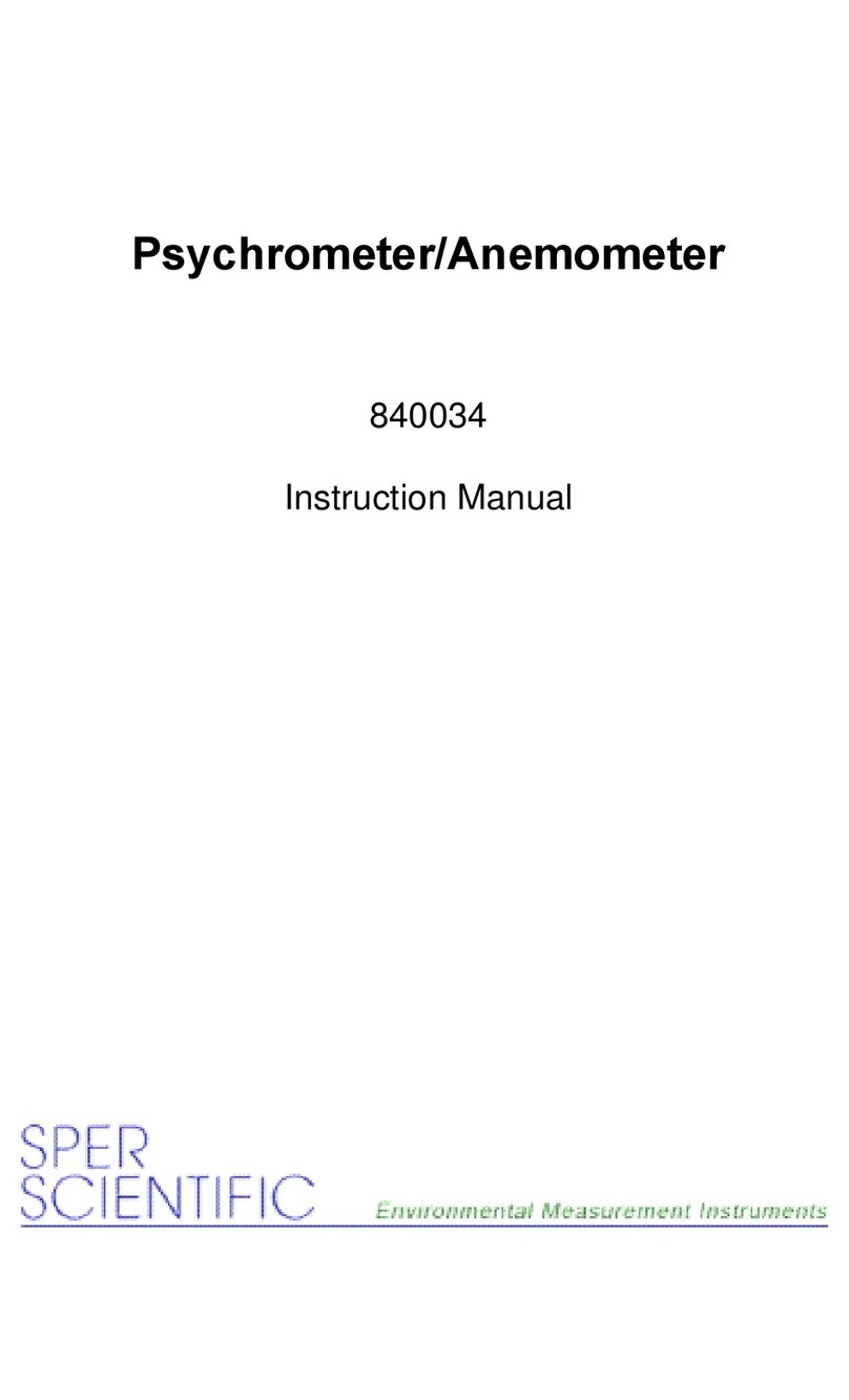 Sper scientific 840034 instruction manual