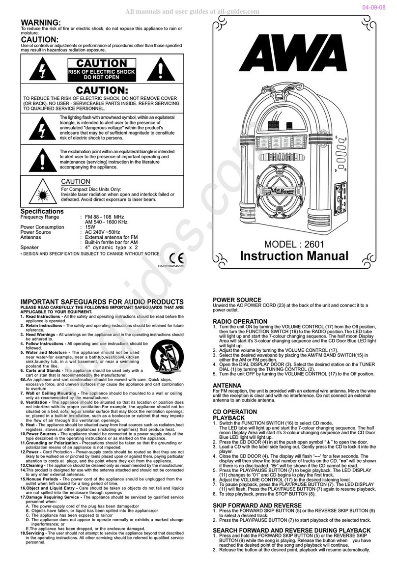 AWA 2601 instruction manual
