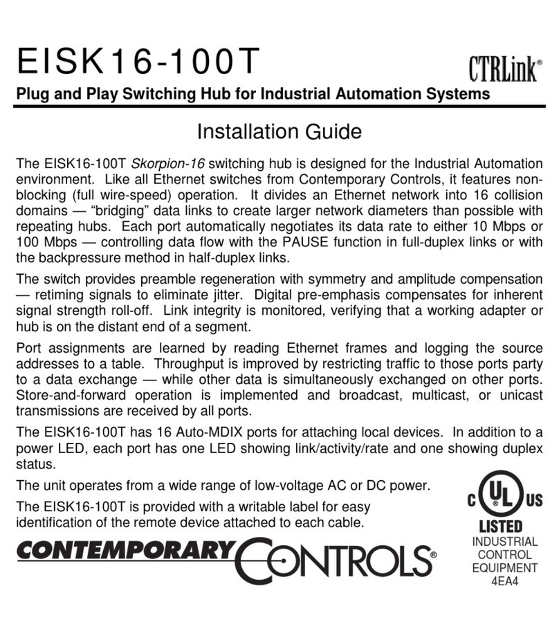 Contemporary Controls EISK16-100T User manual Contemporary Controls EISK16-100T User manual