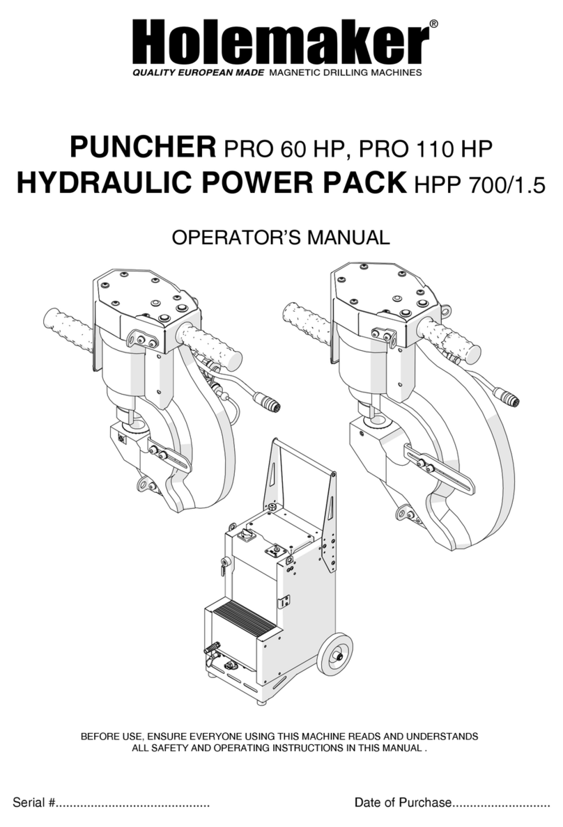 HOLEMAKER PRO 60 HP Operator's manual