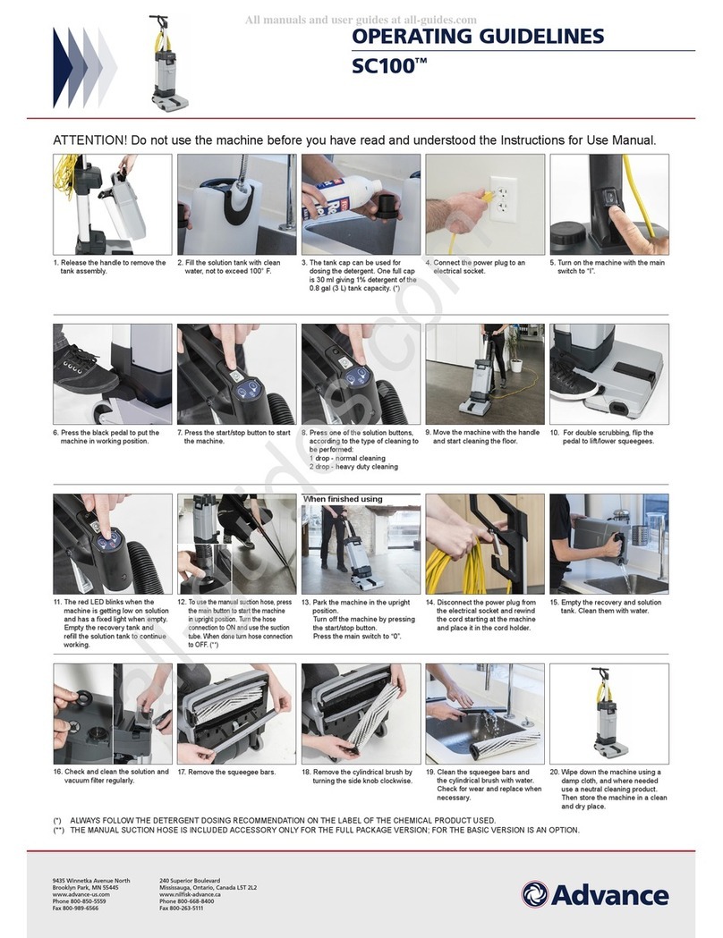 Advance acoustic SC100 Instruction Manual