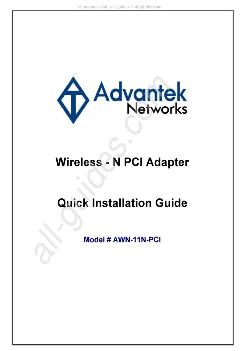 Advantek Networks AWN-11N-PCI User manual Advantek Networks AWN-11N-PCI User manual