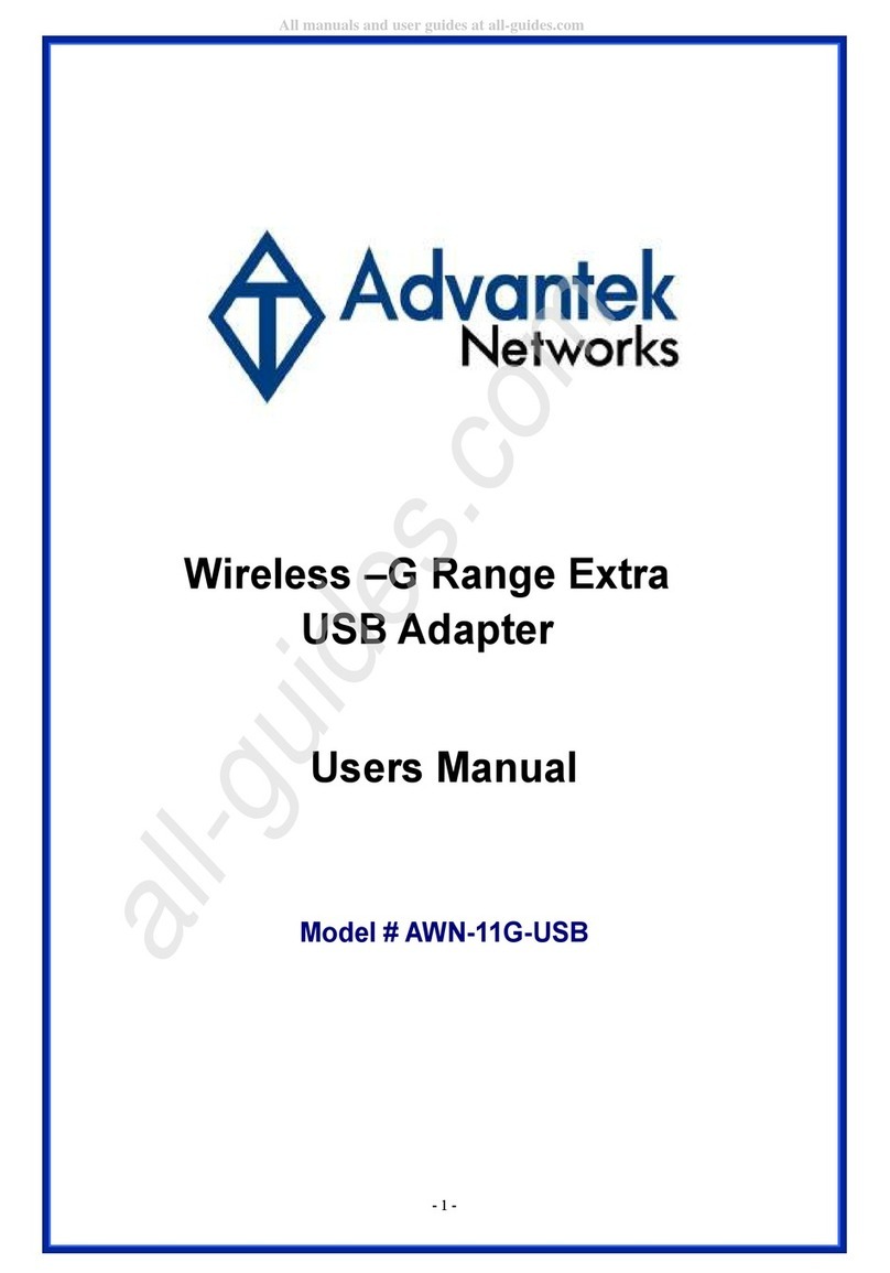Advantek Networks AWN-11G-USB user manual