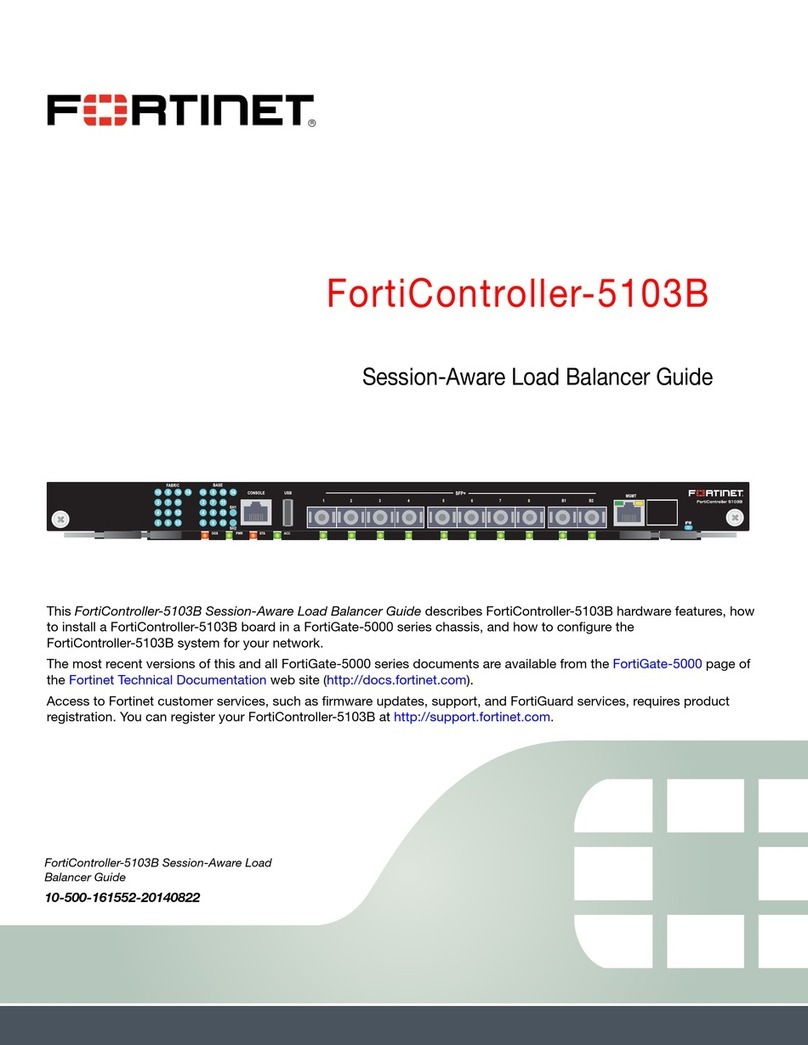 Fortinet FortiController-5103B Session-Aware Load Balancer Guide