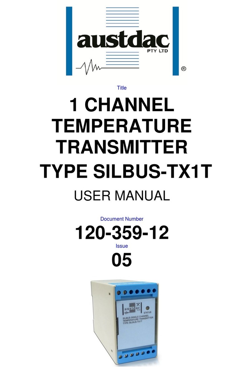 Austdac SILBUS-TX1T User manual