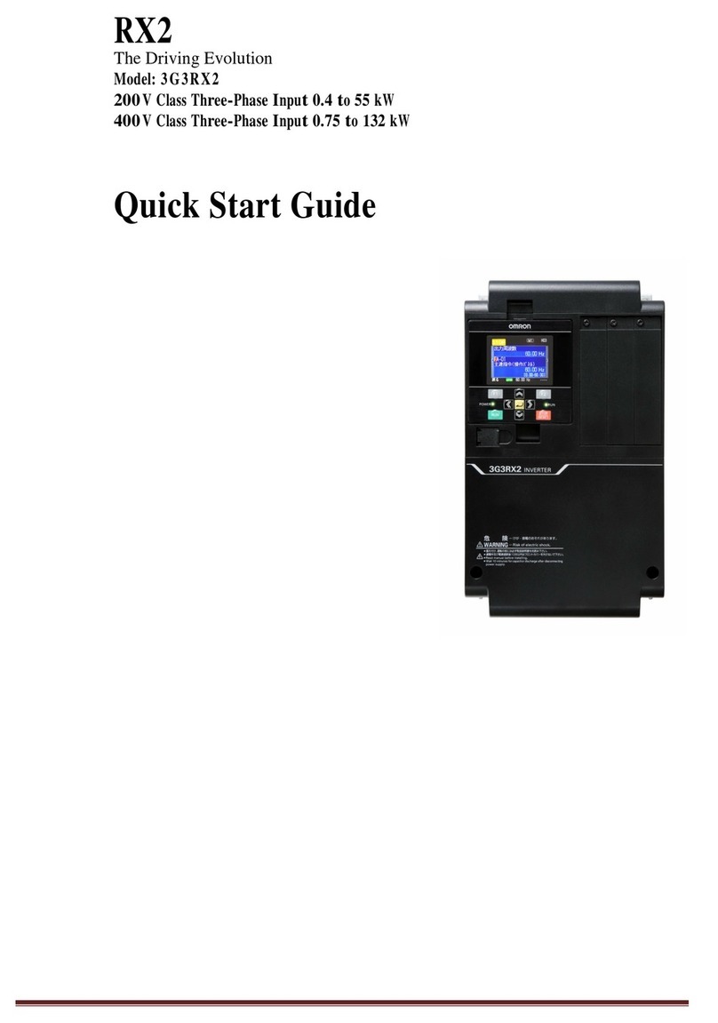 Omron 3G3RX2 Series User manual
