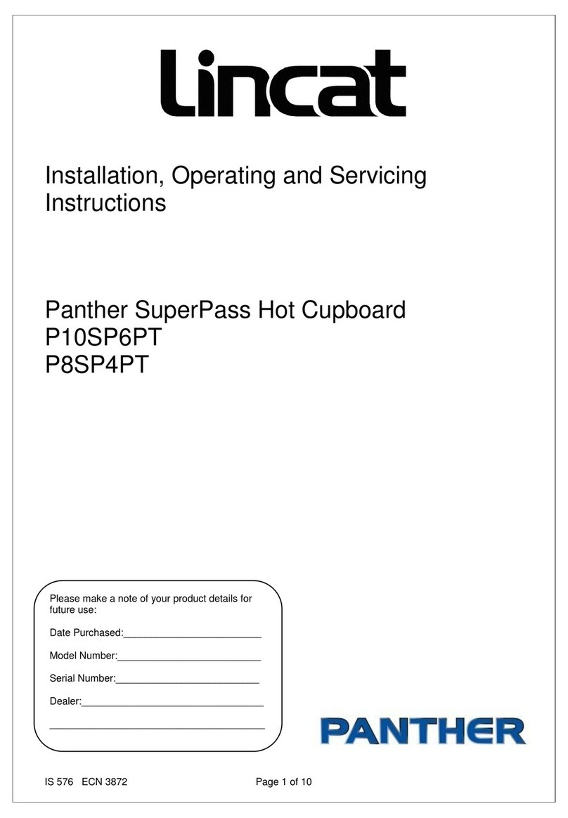Lincat Panther SuperPass Series Installation, operating and servicing instructions