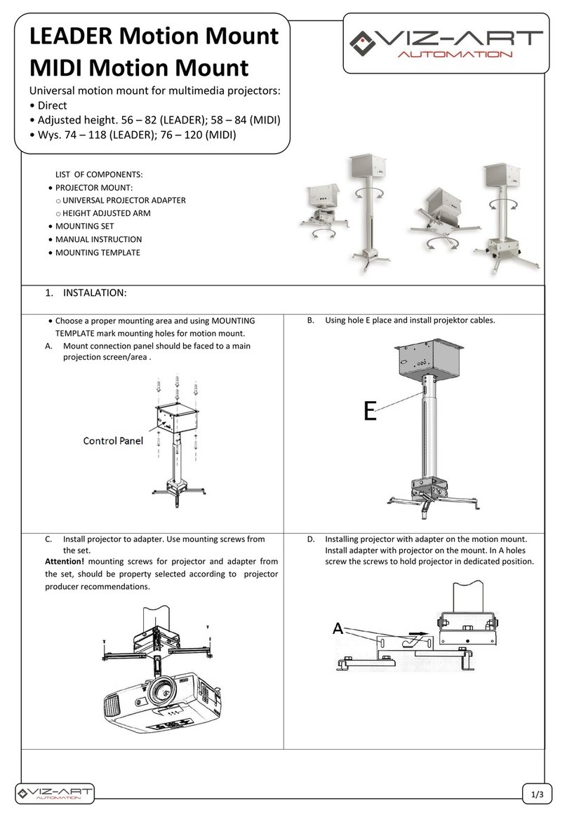 Viz-Art Automation LEADER Motion Mount manual