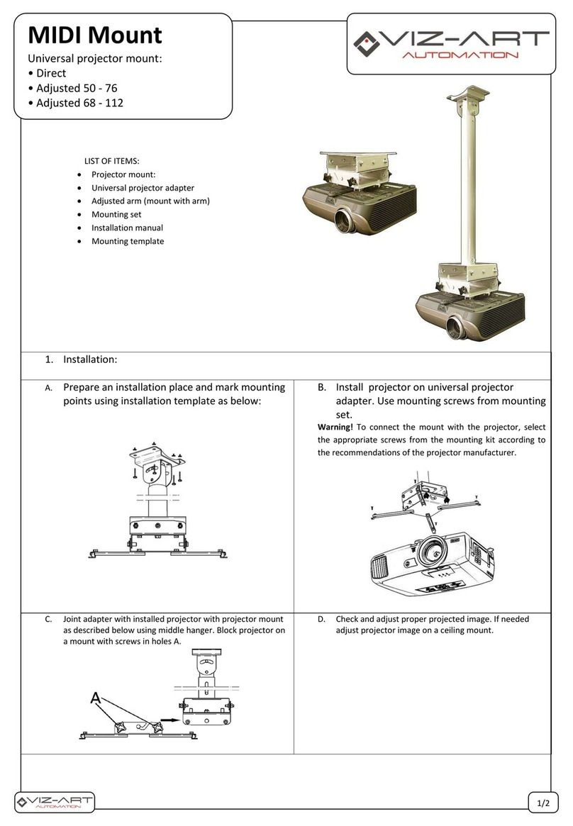Viz-Art Automation MIDI Mount User manual Viz-Art Automation MIDI Mount User manual