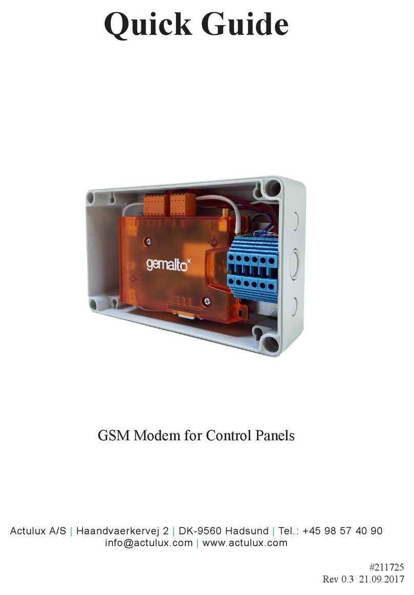 Actulux Gemalto 111950 quick guide