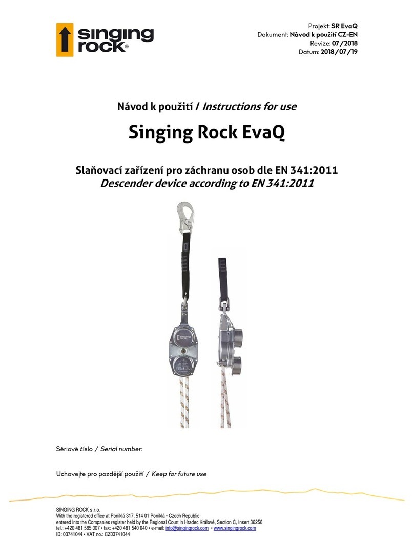 Singing rock EvaQ Instructions for use