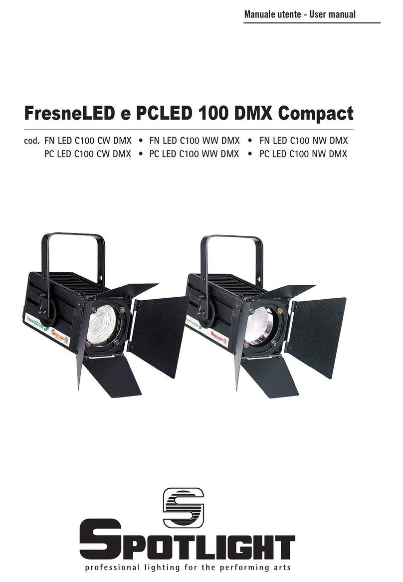 Spotlight FN LED C100 CW DMX user manual Spotlight FN LED C100 CW DMX user manual