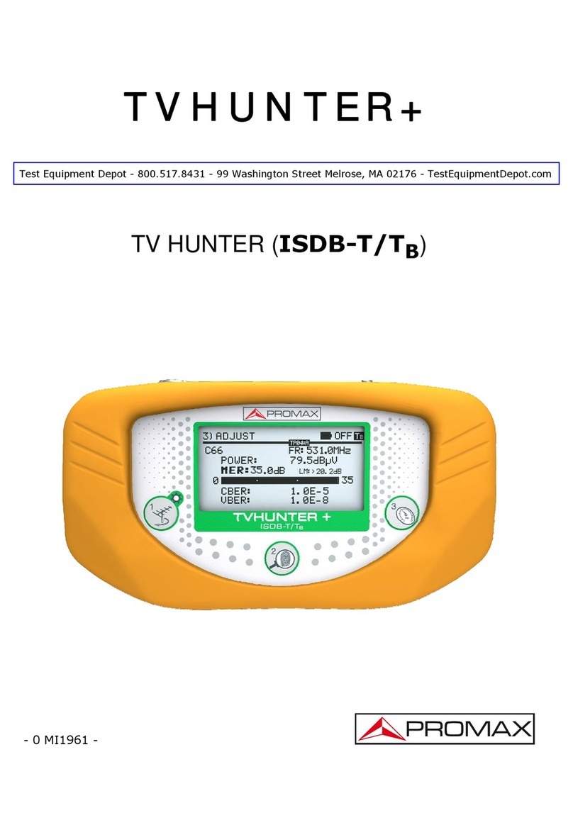 Promax TVHUNTER+ user manual