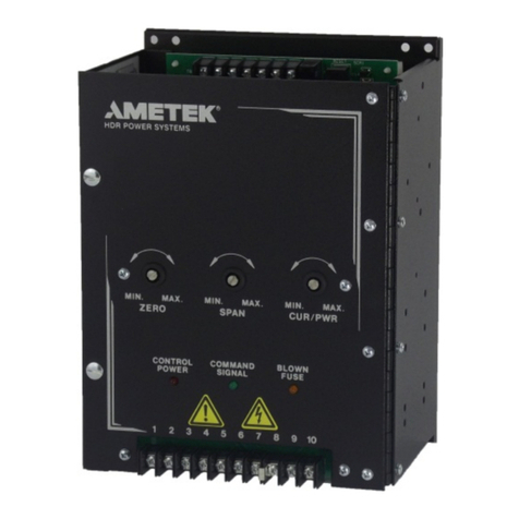 Ametek SHPF1 SCR Series Operation and maintenance manual