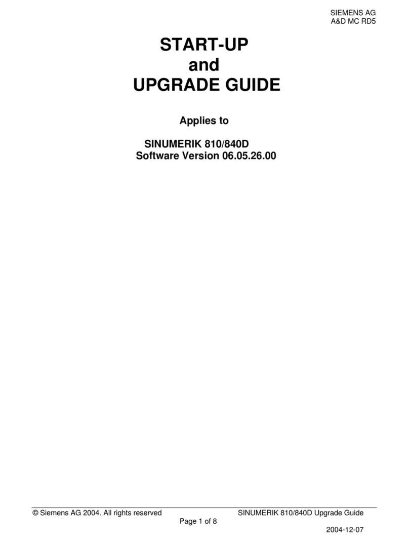 Siemens SINUMERIK 810D Installation and operation manual