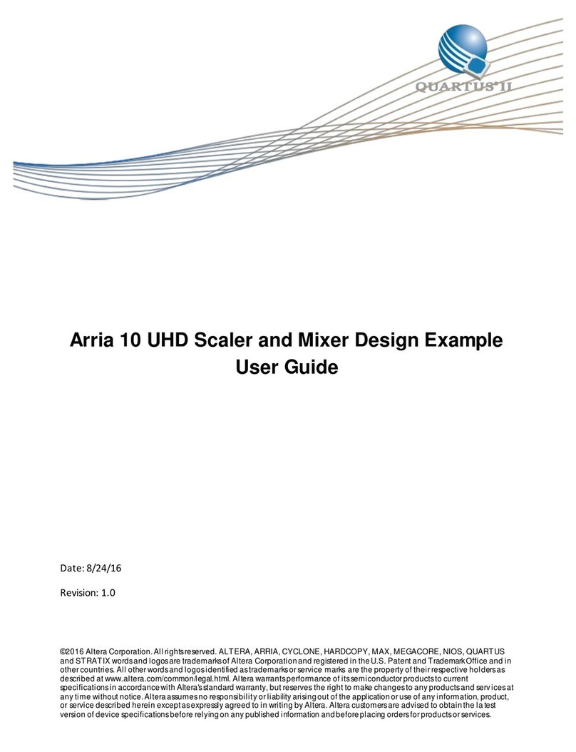 Altera Arria 10 Avalon-ST Interface User manual