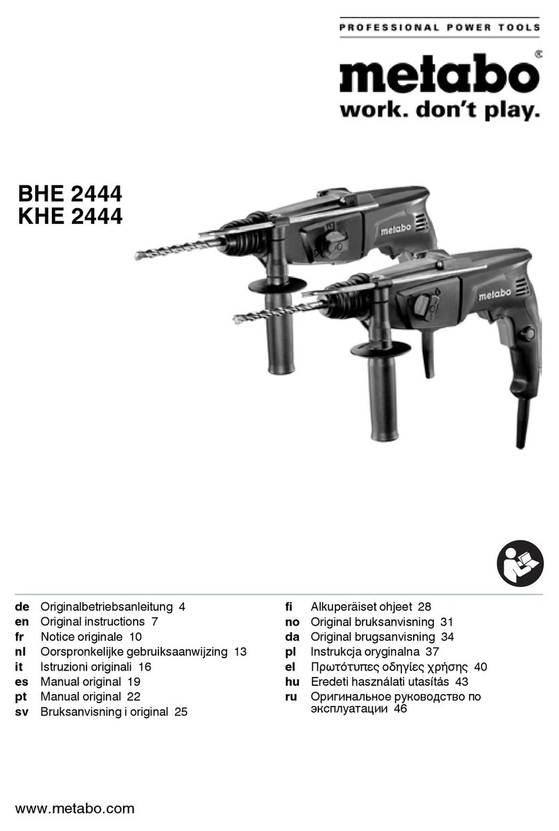 Metabo BHE 2444 User manual