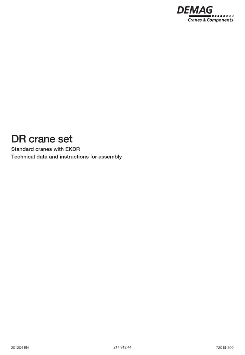 DEMAG DR Series Technical data and instructions for assembly