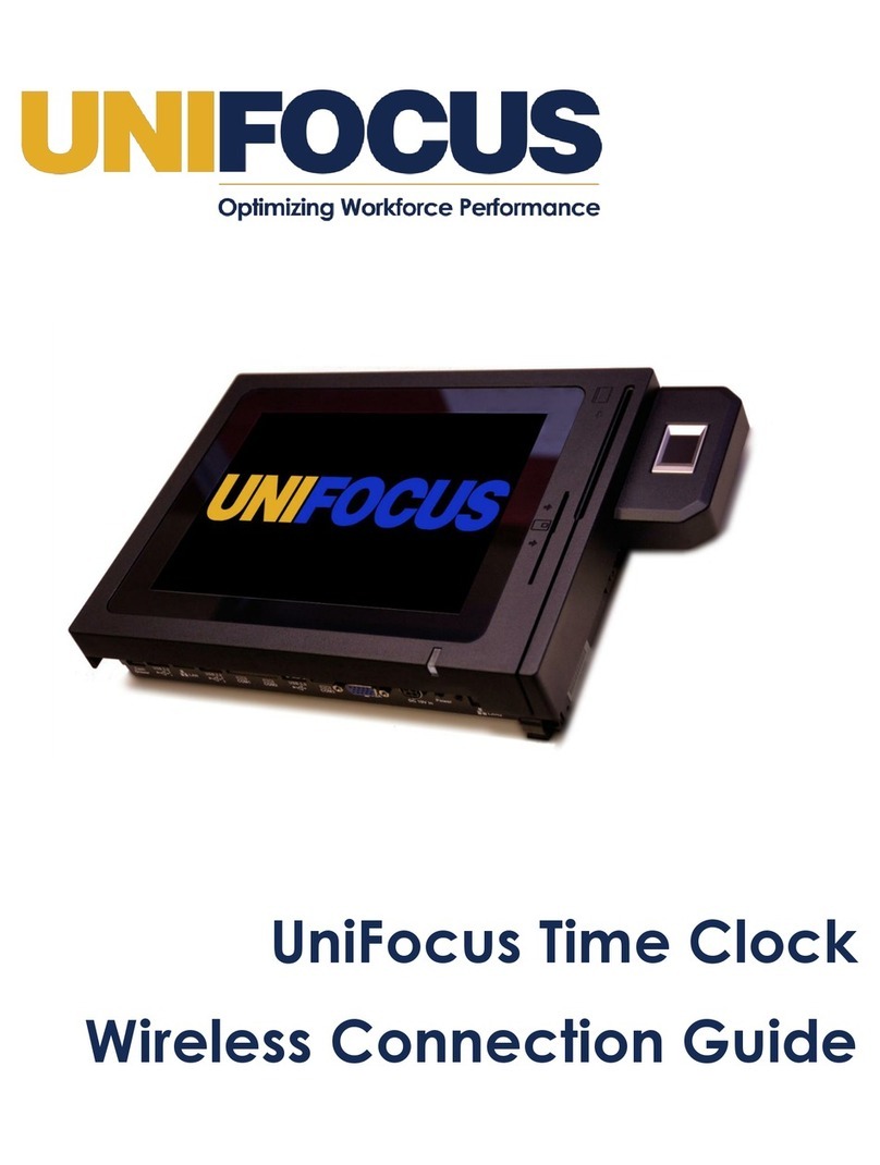 UniFocus Time Clock Wireless Connection Guide