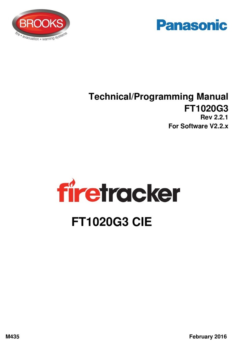 Panasonic Firetracker FT1020G3 CIE Owner's manual