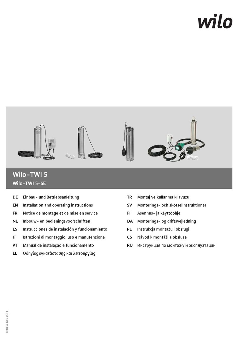 Wilo Sub TWI 5 Installation and operating instructions